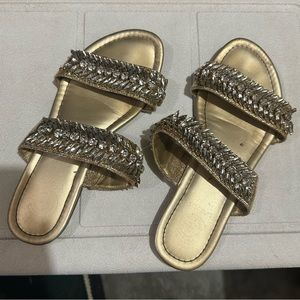 G by guess rhinestone sandals size 7.5 bridal wedding bride